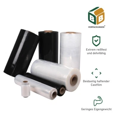 Handstretchfolie Stretchfolie Wickelfolie Palettenfolie 7-23my 100-600m Mini - Bild 1 von 4