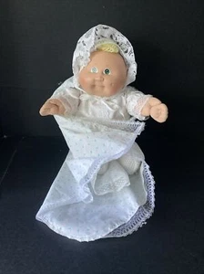 Cabbage Patch Kid Frühchen Mädchen Kleid Decke Booties 1984 P #3 B3 Grübchen Zitrone - Bild 1 von 24