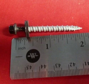 Tornillos para techos/revestimientos de metal negro 10x 2" - Imagen 1 de 5