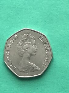 1969 United Kingdom 50 New Pence