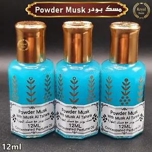 Muschio in polvere Al Tahara 12 ml elegante olio profumato puro bianco spesso بودر مسك طهارة - Foto 1 di 5