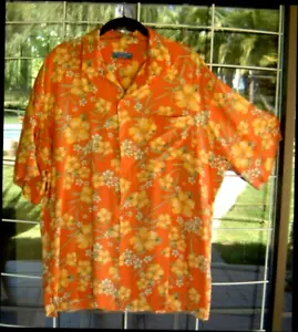 Tropical Hawaiian Shirt Men's Short Sleeve Front Button Sz. L 52" Chest - Picture 1 of 2