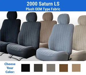 Plush Velour Seat Covers for 2000 Saturn LS - Picture 1 of 16