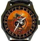 ENCHANTED CHINESE DRAGON MANDARIN DIAL SOLID BRASS 40 mm COLLECTIBLE WRIST WATCH