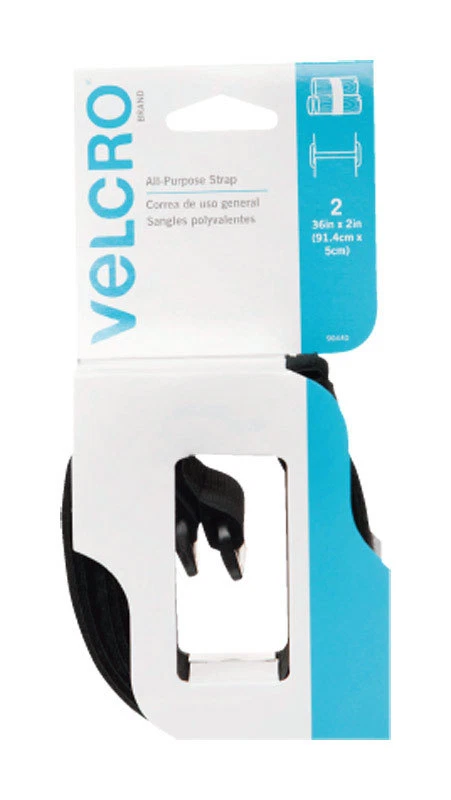 VELCRO USA 2pk 2"w X 36"l Black VELCRO Cinch Strap 90440