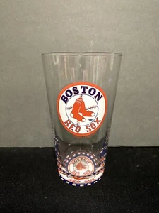 Boston Red Sox Beer Glass Tumbler 12 oz Souvenir Baseball Glass Hunter/MLBP 2002 - Foto 1 di 3