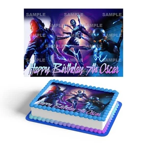 Blue Beetle Edible Cake Topper Party Decoration Edible Cake Topper Image - Picture 1 of 4