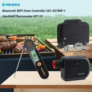 INKBIRD Auto Fan Smoker Controller ISC-027BW Wifi Bluetooth BBQ Thermometer C/F - Picture 1 of 24