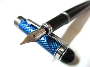A Beautiful Sapphire Blue & Black Fountain Pen - HHSP - Bild 1 von 9