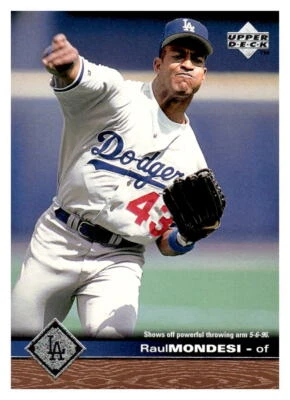 1997 Upper Deck #401 Raul Mondesi   Los Angeles Dodgers  Baseball EX - Image 1 of 2