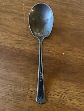 QUEEN BESS I Antique Berry Serving Spoon Silverplate 1924