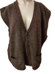 Maglione nonno vintage anni 90 New River Company uomo taglia grande gilet lana agnello - Foto 1 di 7