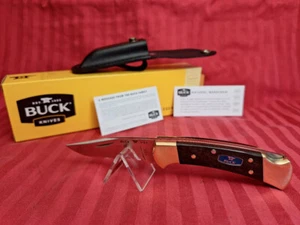 NEW BUCK 112 Brass S30V Long Straight Clip Steel Build Out Emblem Ebony Scales - Picture 1 of 11