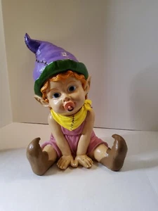 Baby Gnome Statue - Design Toscano - Hand Painted - Picture 1 of 9