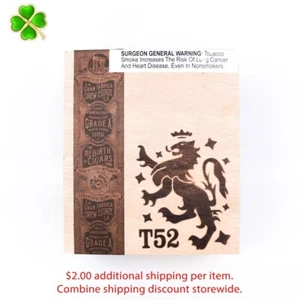 Liga Privada Short Panatela T52 Empty Wood Cigar Box 5.5" x 4.75" x 3.25" - Picture 1 of 12