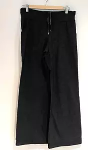 Lululemon Women High Rise Tie Waist Wide Leg Pants Dark Gray Size 6 - Picture 1 of 3