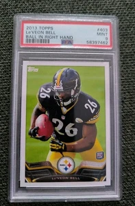 2013 Topps Chrome Le'Veon Bell #198 Rookie RC PSA 9 Mint Pittsburgh Steelers - Bild 1 von 3