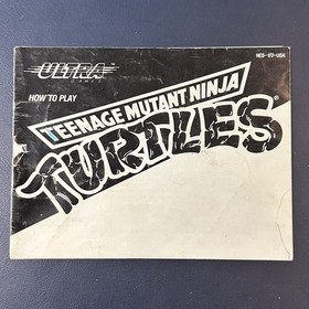 Original Teenage Mutant Ninja Turtles Manual Only NES Nintendo