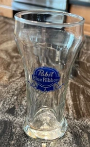VINTAGE PABST BLUE RIBBON BEER ACL DRINKING GLASS PABST BREWING CO MILWAUKEE WI - Picture 1 of 3
