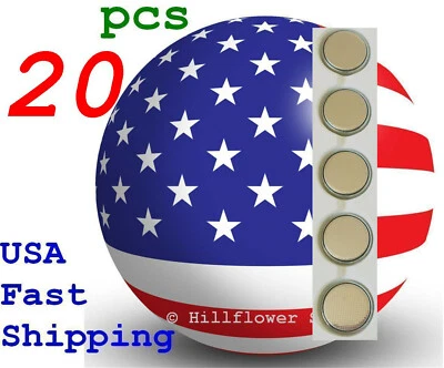 20 pcs CR1620 1620 BR1620 LM1620 Bulk 3V Lithium Battery - Image 1 of 4