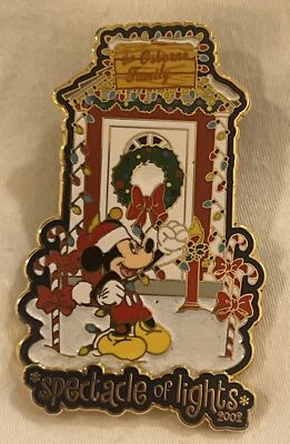 PORTADOR DE PASE DISNEY WDW ESPECTÁCULO DE LUCES 2002 MICKEY MOUSE PIN LE 5000 Osborne Foto 1 de 4