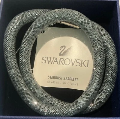 Collar gargantilla pulsera doble envoltura StarDust cristal Swarovski nuevo en caja gris gris Foto 1 de 3