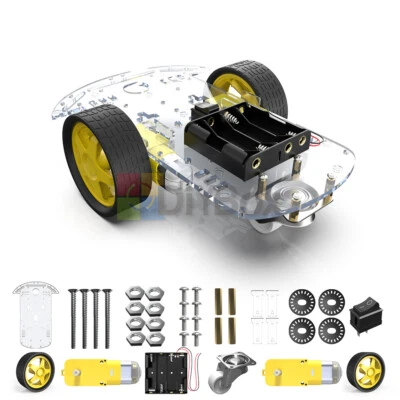 For Arduino 2WD Smart Robot Car Chassis Kit/Speed Encoder Battery Box 1:48 - Image 1 of 4
