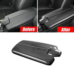 For Mercedes Benz E Class W212 2010-2015 3*Carbon Fiber Center Armrest Box Cover - Picture 1 of 8