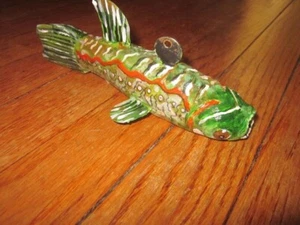 Folk Art Spearing Fish Decoy by Brad Newell ,Ontario.Canada - Picture 1 of 4