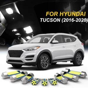 6000K White Interior LED Dome Lights Lamp Package kit For HYUNDAI Tucson 2016-20 - Foto 1 di 12