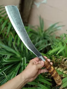 Handmade Parang Cutting Camping knife 12.1” forged blade, Bamboo included trunk - Picture 1 of 14