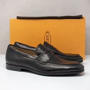 Tod's Black Leather Penny Loafers, Size 9 UK (10 US) - Picture 1 of 8