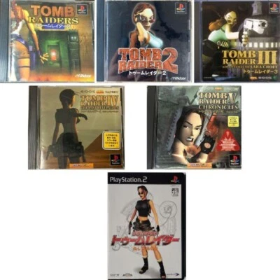 TOMB RAIDER 1 2 3 4 5 Beautiful fugitive set PlayStation1 PS1 PS2 PlayStation - Image 1 of 4
