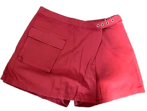 Edeis Shorts Skort Girls Red Denim Pocket 134 cm - Picture 1 of 12