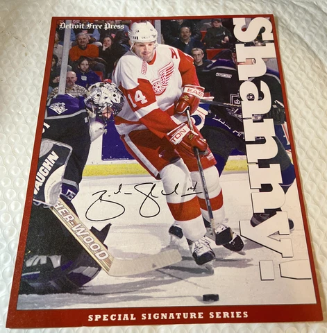 DETROIT RED WINGS BRENDAN SHANAHAN COLLECTOR CARD SIGNATURE SERIES FREE PRESS Cover
