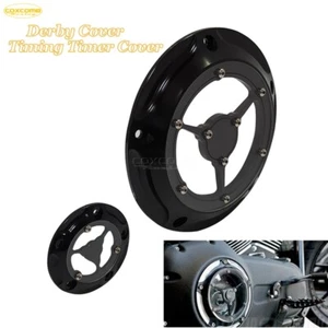 CNC 5-Hole Derby Timing Timer Cover For Harley Dyna Road King Glide Softail FXDF - Picture 1 of 9