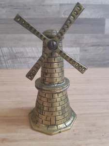 Vintage Solid Brass Windmill Ornaments  - Picture 1 of 11