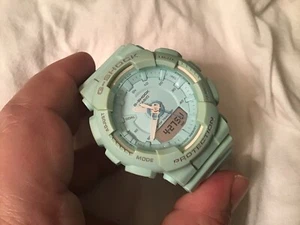 Casio G-Shock 5540 Step Counter Rare Green Analog-Digi Watch GMA-S130 NEW Battry - Picture 1 of 8