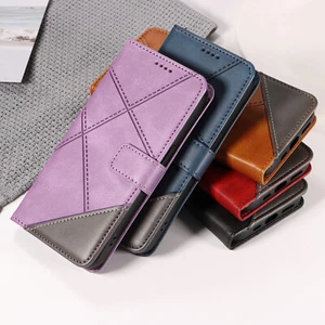 Custodia cellulare flip pelle PU case cover custodia protettiva astuccio bumper guscio portafoglio K5T - Foto 1 di 64