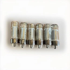 Lot, 6 Mullard Blackburn 6CA7 / EL34 Xf2 Brown Base OO Getter Used LOW Tv7 Tests - Picture 1 of 22