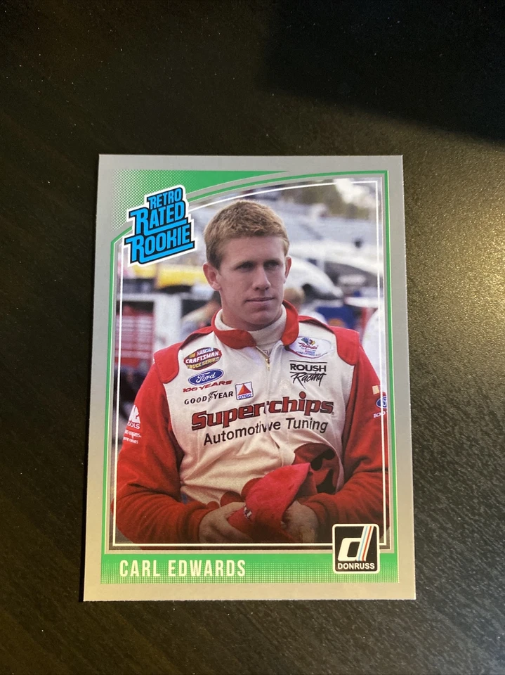 2019 Donruss Racing Nascar RETRO RATED ROOKIE Silver Card CARL EDWARDS - Image 1 of 1
