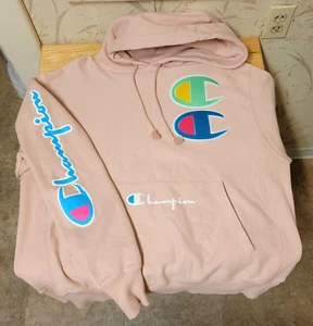 Champion LIFE Reverse Weave Exclusive Hoodie Embroidered Double Logo Size L - Picture 1 of 6