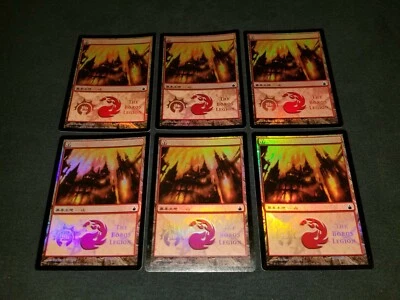MTG 6x MPS Promo foil basic land LP Japanese FOIL Mountain - The Boros Legion - Image 1 of 2