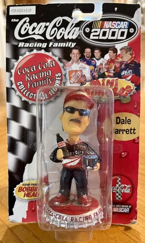 Vintage Dale Jarrett UPS Coca Cola Coke Bobblehead Nascar Racing #43 New Boxed Cover