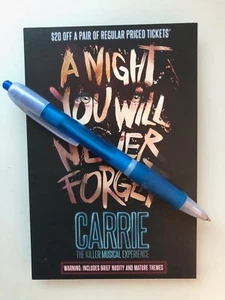 Carrie The Musical Los Angeles Promotional Card - Picture 1 of 2