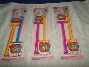 New Wilton Luau Fun Stix, 3 packages, 24 stirrers, 6.5" tall. 2113-2310 - Picture 1 of 1