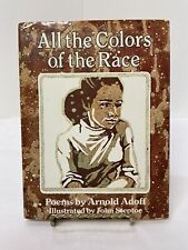 All The Colors Of the Race SIGNED By Arnold Adoff 1982 Lothrop 1st Edition HCDJ