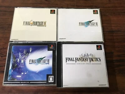 Final Fantasy IX 9; VII 7; VII 7 International; Tactics; PS1 Playstation Japan - Image 1 of 4