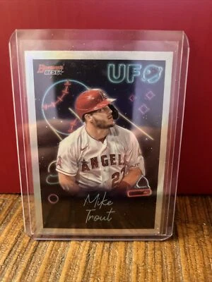 2022 Bowman's Best Mike Trout UFO Los Angeles Angels - Image 1 of 3