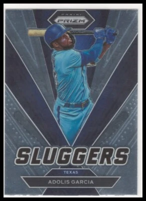 2022 Panini Prizm #SL-8 Adolis Garcia Sluggers Silver Prizm - Image 1 of 2